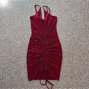 Maroon Mini Dress